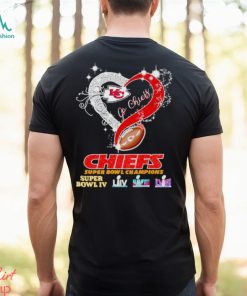 Rhinestone heart Kansas City Chiefs Super Bowl Champions shirt