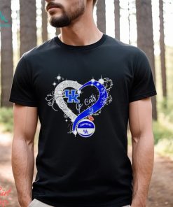 Rhinestone heart Kentucky Wildcats go Cats shirt