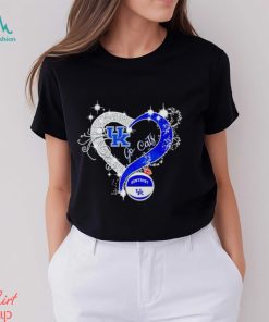 Rhinestone heart Kentucky Wildcats go Cats shirt