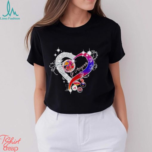 Rhinestone heart go Arizona shirt