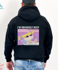 Rugrats Angelica I’m Obviously Busy Distressed Panel shirt