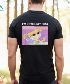 Rugrats Angelica I’m Obviously Busy Distressed Panel shirt