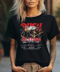 Rush 56 Years 1968 2024 Thank You For The Memories Signatures Shirt