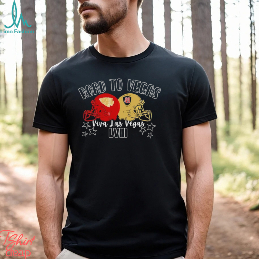 San Francisco 49Ers vs Kansas City Chiefs Road to Vegas Las Vegas Super Bowl Lviii Shirt San Francisco 49Ers vs Kansas City Chiefs Road to Vegas Las Vegas Super Bowl Lviii Shirt
