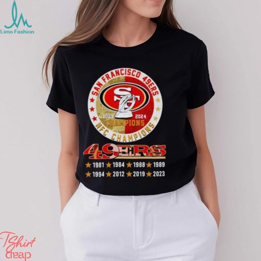 San Francisco 49ers 2023 2024 NFC Champions shirt