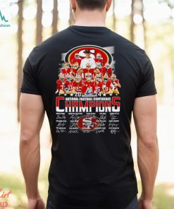 San Francisco 49ers 2024 Nfc Champions Signatures Shirt