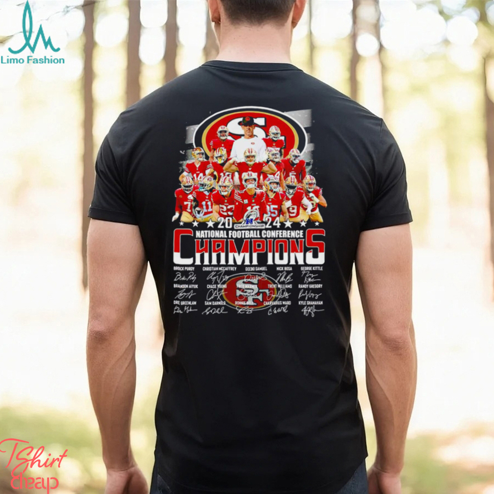 San Francisco 49ers 2024 Nfc Champions Signatures Shirt San Francisco 49ers 2024 Nfc Champions Signatures Shirt