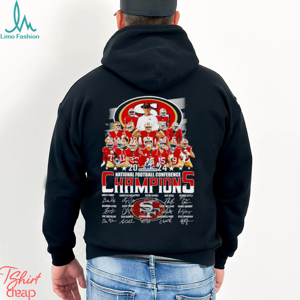 San Francisco 49ers 2024 Nfc Champions Signatures Shirt San Francisco 49ers 2024 Nfc Champions Signatures Shirt