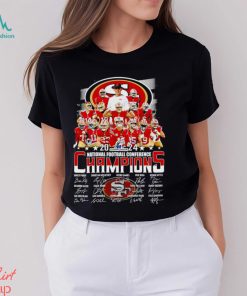San Francisco 49ers 2024 Nfc Champions Signatures Shirt