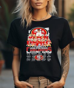 San Francisco 49ers 2024 Nfc Champions Signatures t shirt
