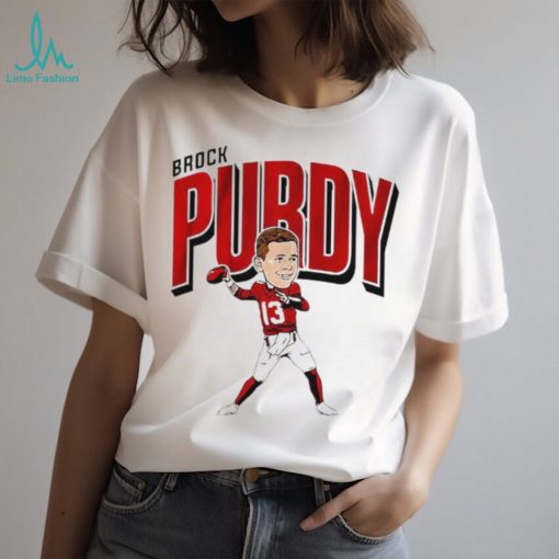 San Francisco 49ers Brock Purdy 13 caricature shirt