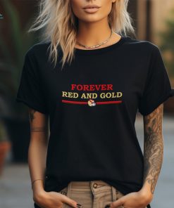 San Francisco 49ers Forever red and gold helmet shirt