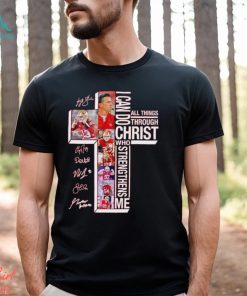 San Francisco 49ers I can do all things through Christ who strengthens me signatures shirt