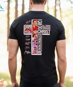 San Francisco 49ers I can do all things through Christ who strengthens me signatures shirt