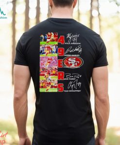 San Francisco 49ers Kyle Juszczyk Deebo Samuel Lijah Mitchell signatures shirt