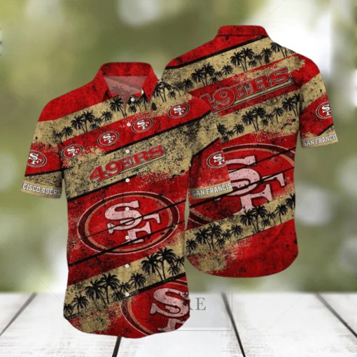 San Francisco 49ers NFL Hawaiian Shirt 3D All Printed Graphic Tropical Pattern Short Sleeve Summer For Fans