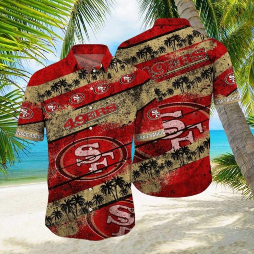 San Francisco 49ers NFL Hawaiian Shirt 3D All Printed Graphic Tropical Pattern Short Sleeve Summer For Fans