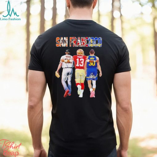 San Francisco Webb Purdy And Curry Signatures T Shirt