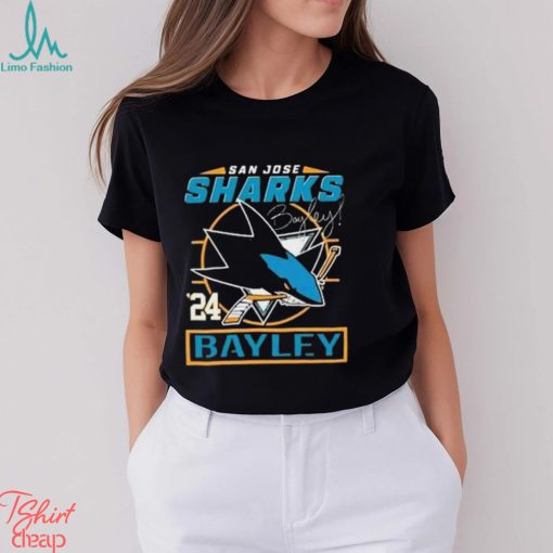 San Jose Sharks 24 Bayley Signature Shirt