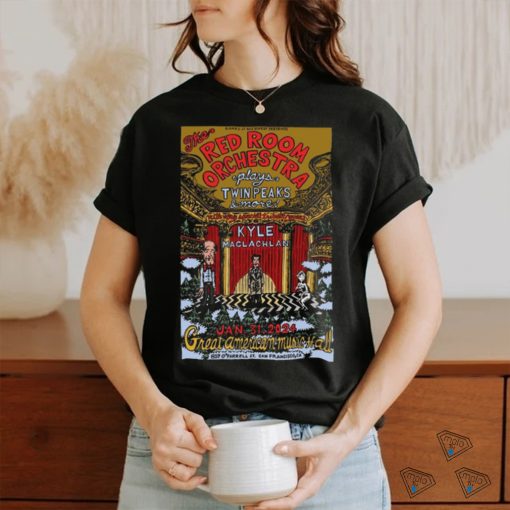 San francisco ca january 31 2024 red room orchestra tour poster shirt