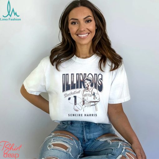 Sencire Harris 1 University of Illinois basketball shirt