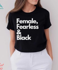 Sheryl Swoopes Wearing Female Fearless And Black Shirt