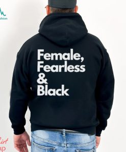 Sheryl Swoopes Wearing Female Fearless And Black Shirt
