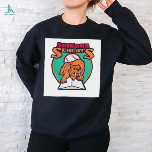 Shikahr Sehlats baseball logo mascot shirt