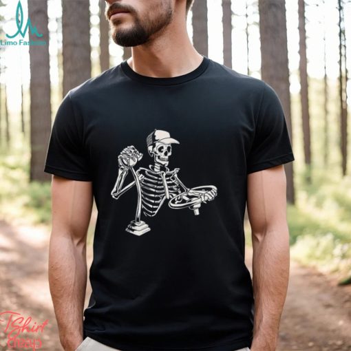 Skeleton Truck Driver Funny Big Trucking Trucker Shirt
