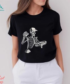 Skeleton Truck Driver Funny Big Trucking Trucker Shirt