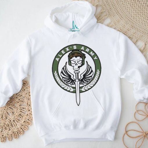 Skull Earphone Chad Michael Collins Alex’s Army shirt