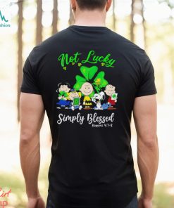 Snoopy and Friends not Lucky Simply Blessed St. Patrick’s Day shirt