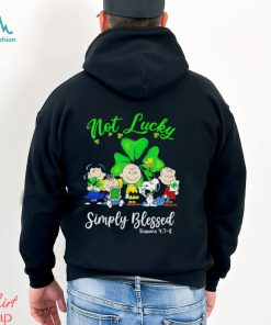 Snoopy and Friends not Lucky Simply Blessed St. Patrick’s Day shirt