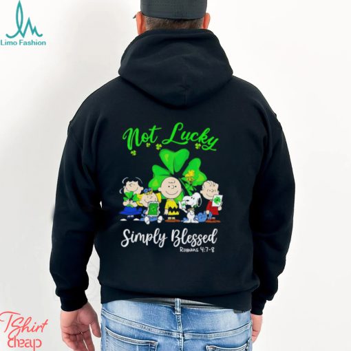 Snoopy and Friends not Lucky Simply Blessed St. Patrick’s Day shirt