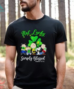 Snoopy and Friends not Lucky Simply Blessed St. Patrick’s Day shirt