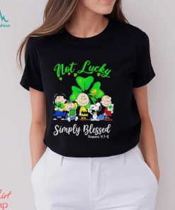 Snoopy and Friends not Lucky Simply Blessed St. Patrick’s Day shirt