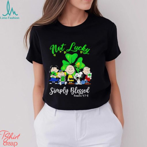 Snoopy and Friends not Lucky Simply Blessed St. Patrick’s Day shirt