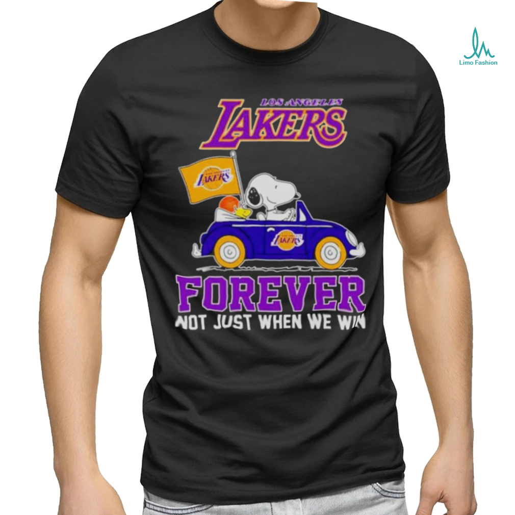 Snoopy and WoodStock Los Angeles Lakers basketball forever fan not just when win shirt Snoopy and WoodStock Los Angeles Lakers basketball forever fan not just when win shirt