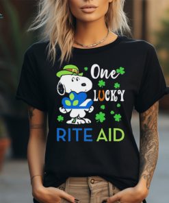 Snoopy one lucky Rite Aid Happy Patrick Day Shirt