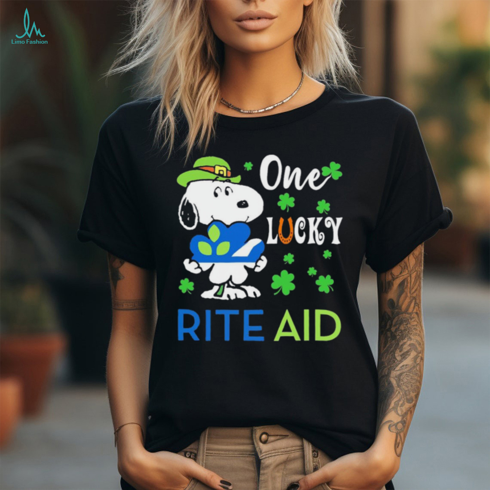 Snoopy one lucky Rite Aid Happy Patrick Day Shirt Snoopy one lucky Rite Aid Happy Patrick Day Shirt