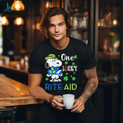 Snoopy one lucky Rite Aid Happy Patrick Day Shirt