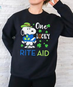 Snoopy one lucky Rite Aid Happy Patrick Day Shirt