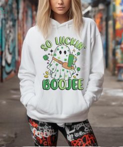 So Luckin Boujee Ghost Shamrock shirt
