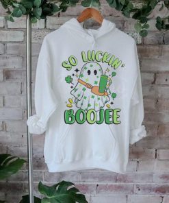 So Luckin Boujee Ghost Shamrock shirt