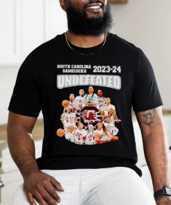 South Carolina Gamecocks 2023 2024 undefeated players shirt