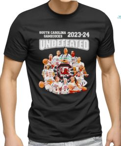 South Carolina Gamecocks 2023 2024 undefeated players shirt