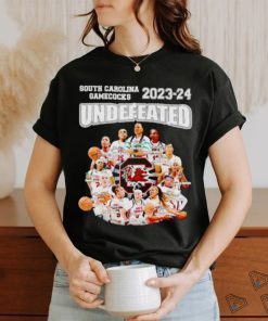 South Carolina Gamecocks 2023 2024 undefeated players shirt