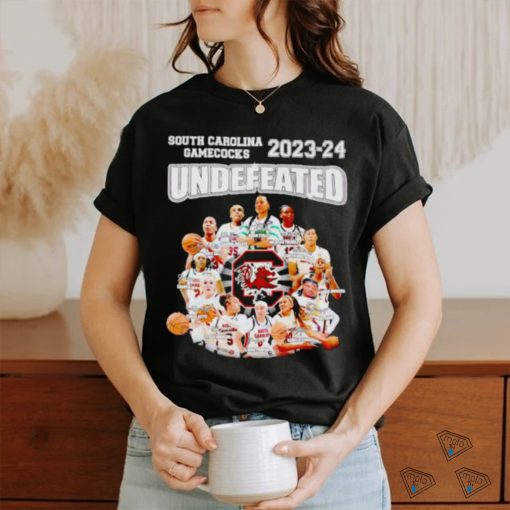 South Carolina Gamecocks 2023 2024 undefeated players shirt