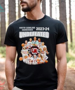 South Carolina Gamecocks 2023 24 undefeated signatures shirt