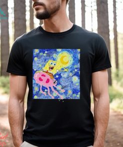 SpongeBob SquarePants Jellyfish Fields Starry Night shirt